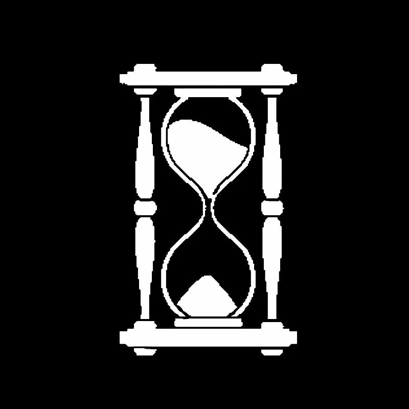YJZT 8 3 см * 13 7 час Стекло песочные часы время виниловые наклейки на автомобиль