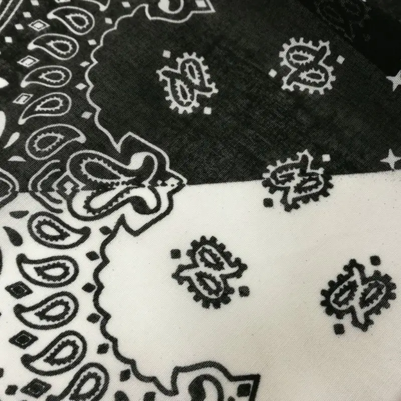 Богемный цветочный двойной цветной блок 50x50 см Унисекс Хлопок Карманный