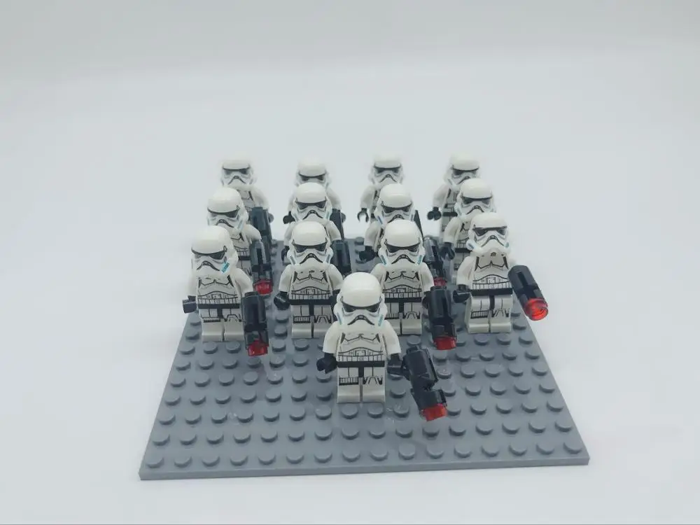 C004 13PCS 13 шт./лот Star Wars Rebels Storm Trooper 7668 Shadow clone Trooper Дарт Вейдер игрушка fig совместимый - Цвет: C004 13PCS