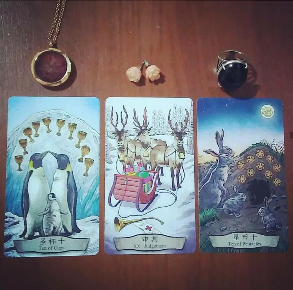 Новое животное тотем настольная игра Карты Таро Высокое качество бумаги 78 шт