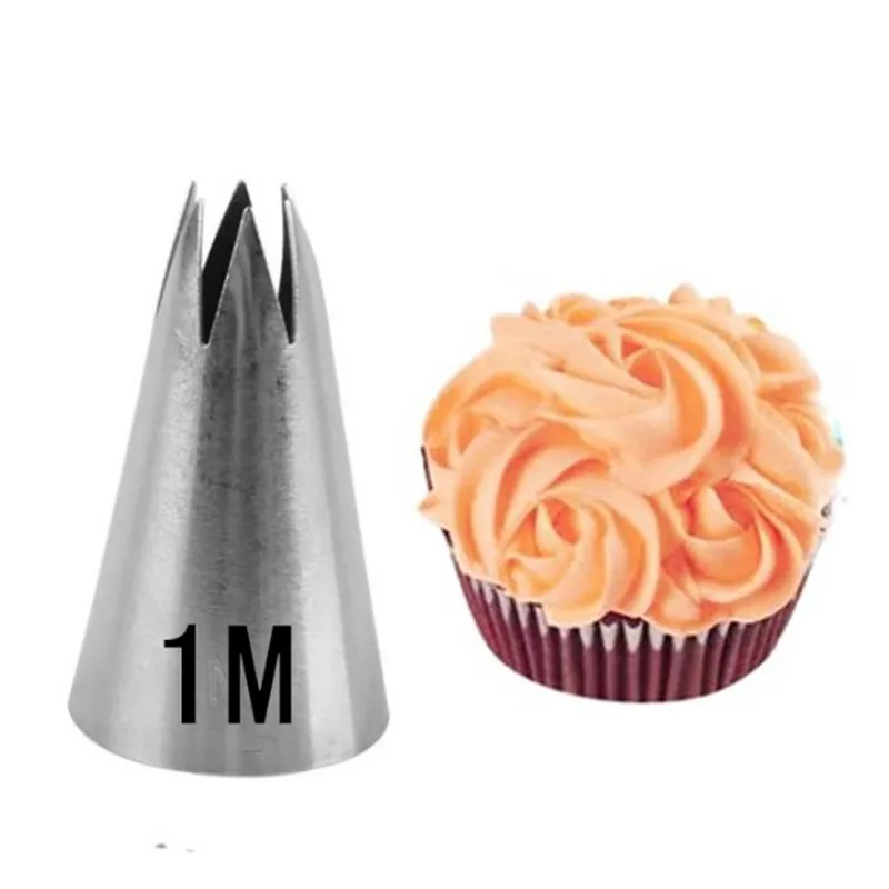 3pcs/set Big Size Cream Cake Icing Piping Russian Nozzles Pastry Tips Stainless Steel Fondant Decorating Tools | Дом и сад
