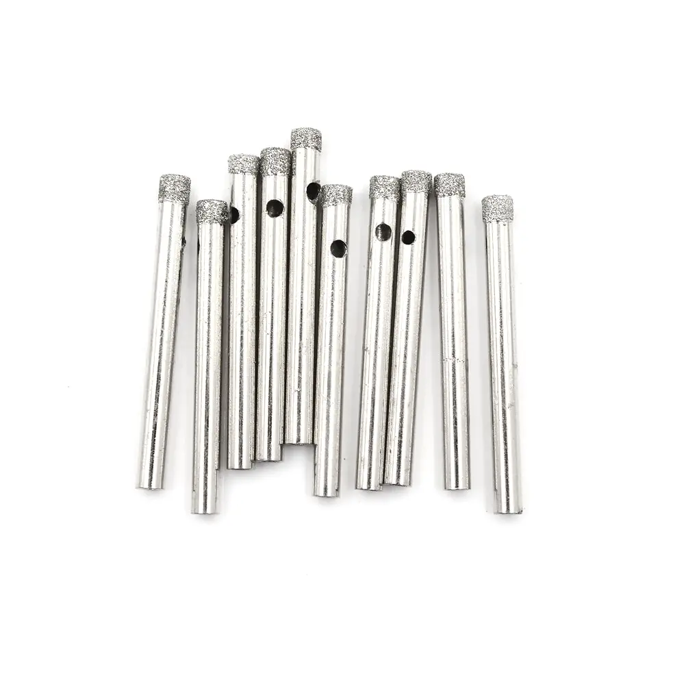 5/10Pcs Diamond Coated Core Hole Saw Drill Bit Set For Tile Glass 5/6/8/10/12mm For Tile Ceramic Glass