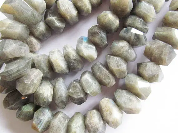 

10-25mm full strand wholesale genuine labradorite gemstone freeform nuggets slab faceted blue jewelry beads