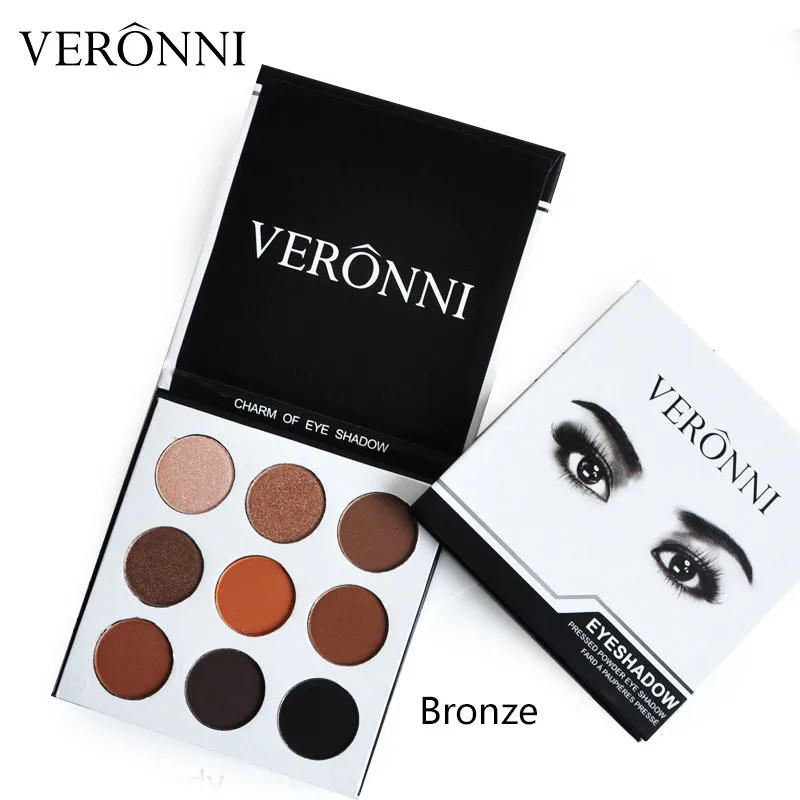 9 цветов Make Up Professional Мини тени для век Pallete Nude блеск матовый Новый макияж Палитра