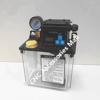 1 8l 220v ac electric auto lubrication pump single screen automatic oil pump with pressure gauge