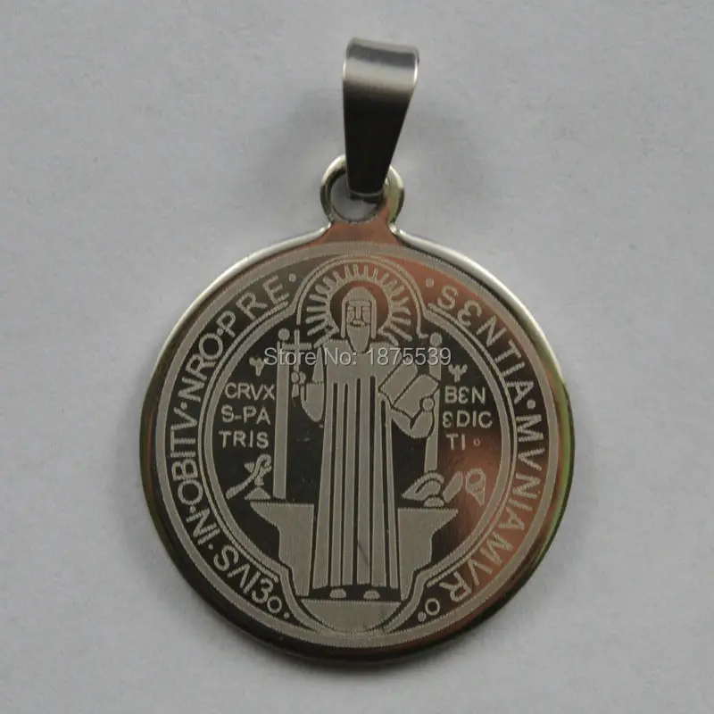 Круглая медальная подвеска из нержавеющей стали | Украшения и аксессуары
