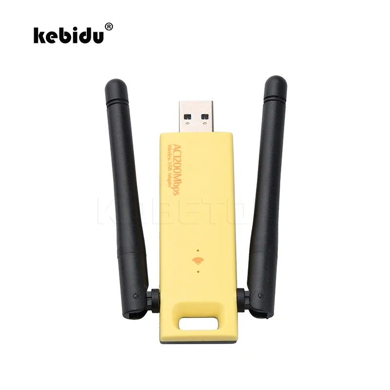 USB адаптер kebidu 1200 Мбит/с RTL8812 беспроводная сетевая карта 5 ГГц 2 4 802.11ac антенный ключ