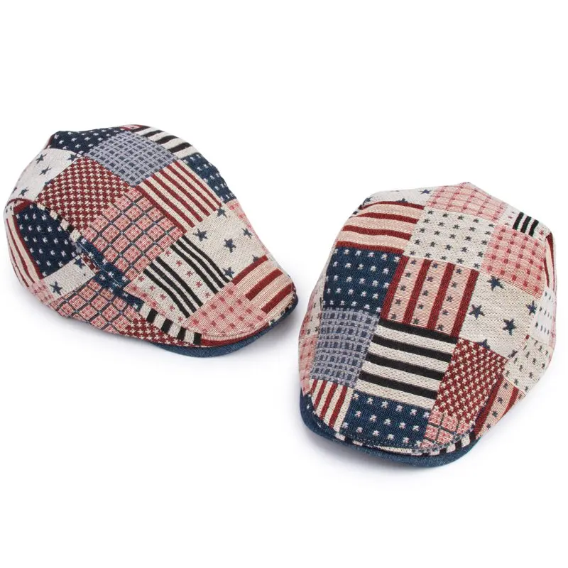 

Hat spring and autumn stars and stripes cap street personality cap general cap beret cap