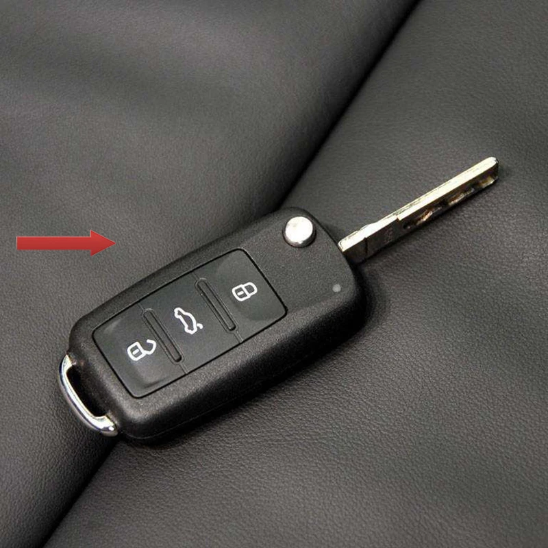 3 кнопки автомобильный кошелек кожаный чехол для клавиатуры Volkswagen VW polo b5 b6 golf 4 5 6