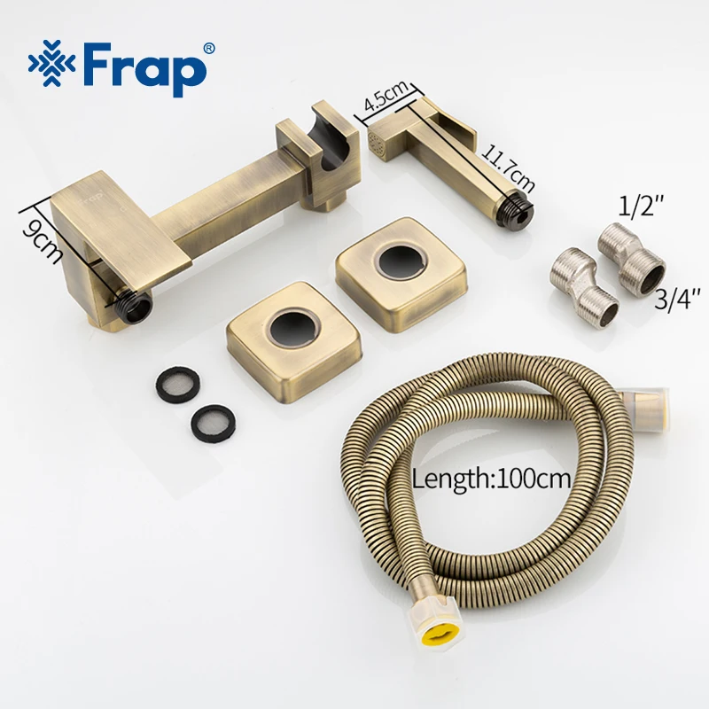 

FARP Bidet faucets bathroom mixer shower head hot & cold water wash toilet faucet wall mounted bidet sprayer set