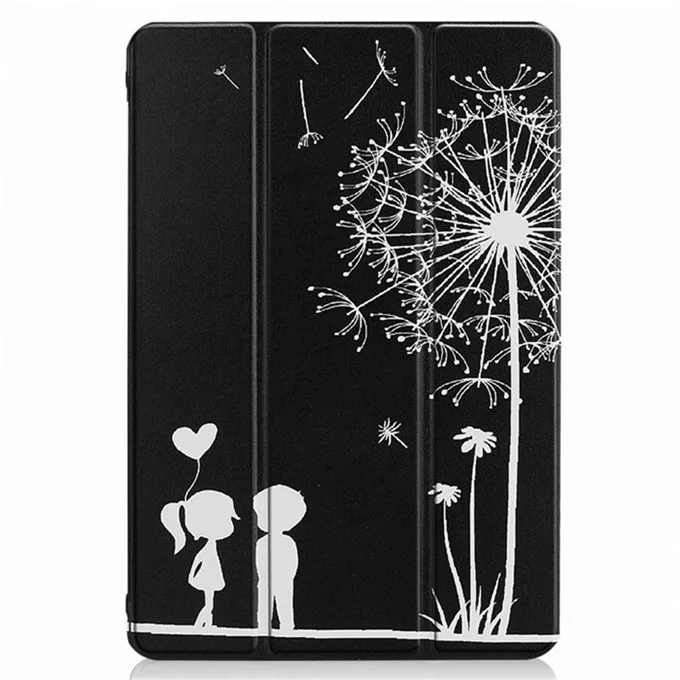 Ультратонкий чехол из искусственной кожи для huawei mediapad T5 AGS2-W09/L09/L03/W19 10," Чехол-подставка для планшета huawei mediapad T5 10 чехол - Цвет: hei se qing lv