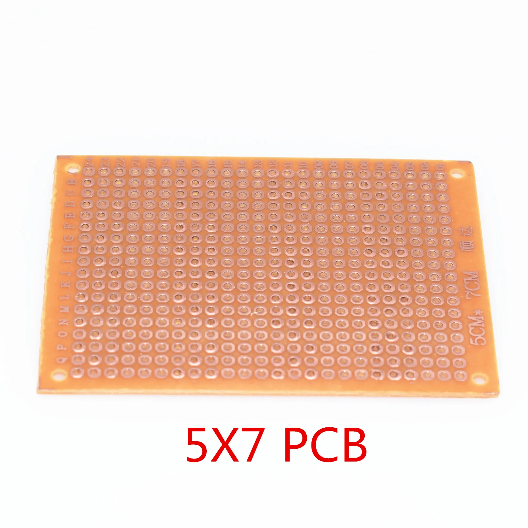 10 шт. 5*7 PCB 5x7 PCB 5 см 7 см DIY Прототип бумага PCB универсальная плата желтый