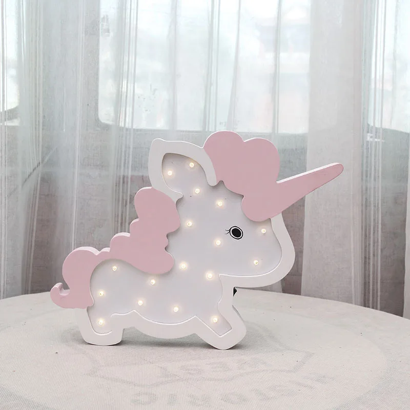 Sheep Pink Lanpulux животное ночник Единорог Лев слон моделирование Деревянный светильник светильники Обои для рабочего стола настенный светильник для детской спальни Декор - Испускаемый цвет: Sheep Pink