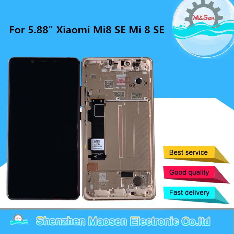 ЖК дисплей 5 88 &quotM &amp Sen для Xiaomi Mi8 SE 8 Super Amoled с сенсорным экраном и дигитайзером