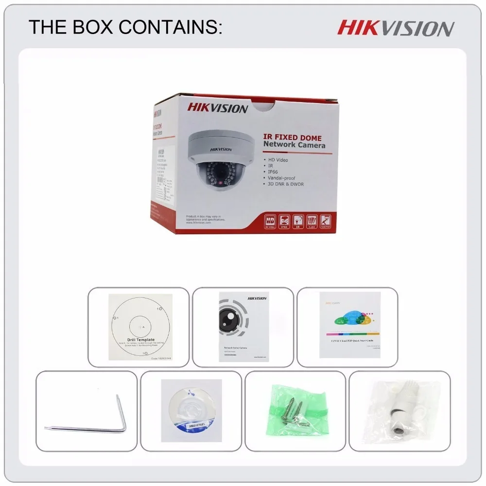 2 шт. оригинальная HIK IP камера 4MP DS-2CD2142FWD-I английская версия замена DS-2CD2132-I CCTV