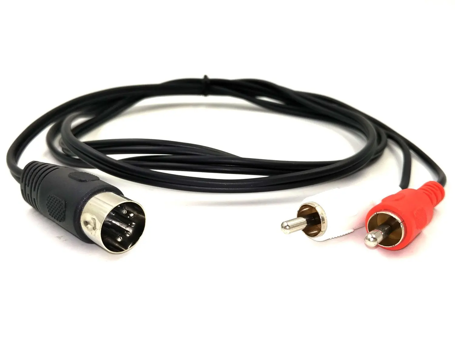 5 контактный разъем DIN папа 2RCA кабель преобразователя аудио для