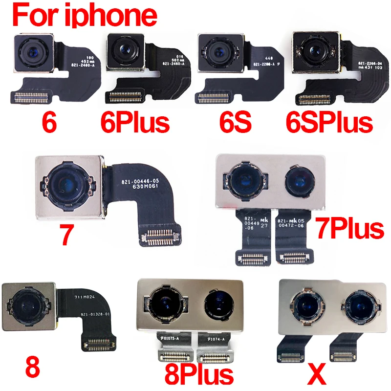 10 шт. основная задняя камера Flex для iPhone 6 6S 6 Plus 6S Plus 7 7 Plus 8 8 Plus X задняя камера Замена запчасти для ремонта