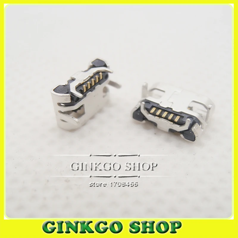 200 шт./лот 4 фута DIP 5P SMD микро USB разъем V8 порт зарядки гнездо маленький