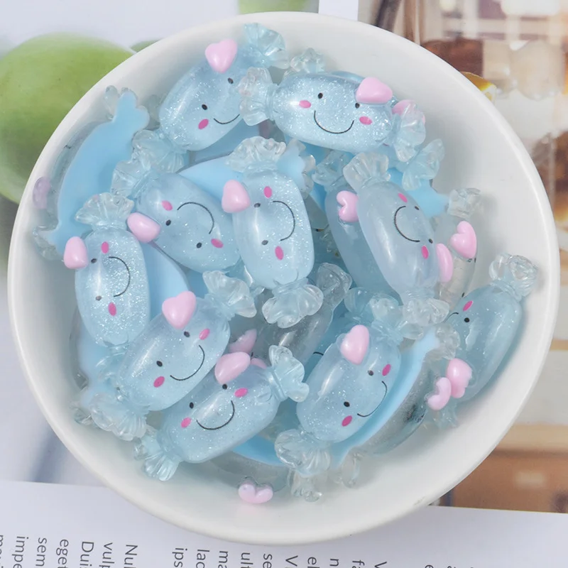 10 шт. Мини DIY наполнитель для Конфета из смолы прозрачные клейкие аксессуары