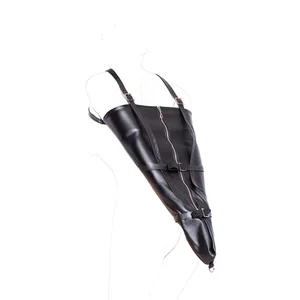 Большой из искусственной кожи через плечо бандаж для рук для мужчин рабыня одна перчатка бондаж секс-игрушки для сдерживания SM БДСМ набор для взрослых бондаж