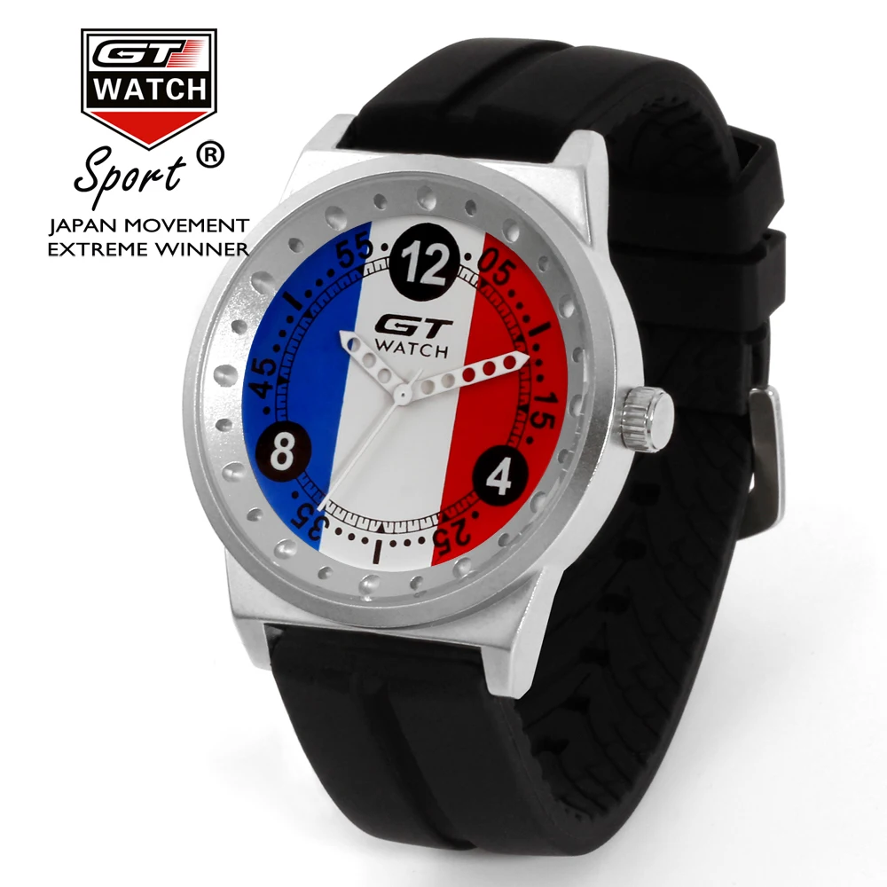 

GT Watch Men Luxury Brand Quartz-Watch Australia Flag F1 Sport Watches Silicone Strap Watches Male Clock Hour reloj hombre