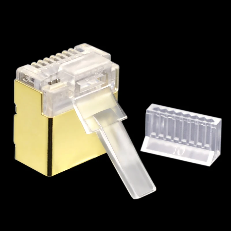 CNCBO Cat6 FTP позолоченный медный корпус RJ45 Ethernet разъем модульный компьютерный