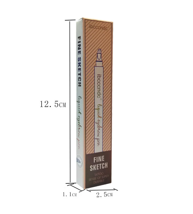 New 2018 Eye Brow Waterproof Black Brown Eyebrow Gel Tint Pigment Natural Cosmetics 3 Heads Tattoo Tinting Pencil cilios | Красота и