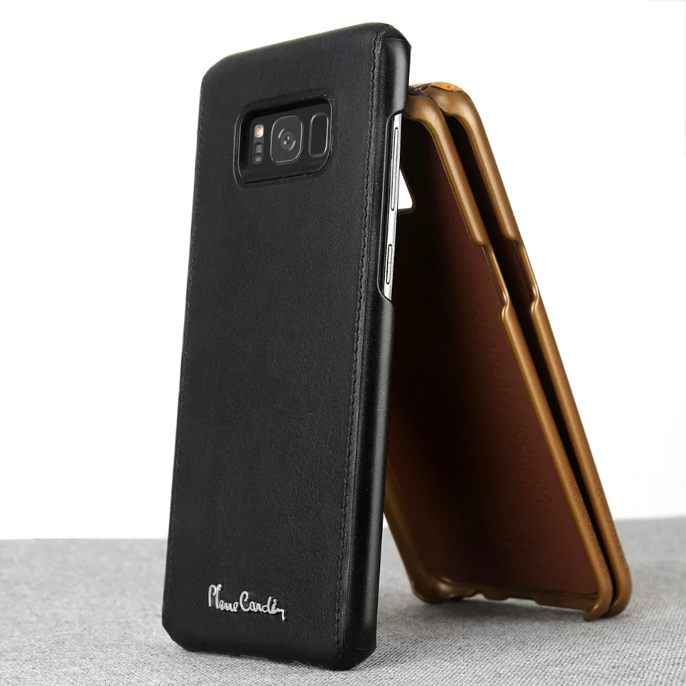 Pierre Cardin роскошный высококачественный чехол из натуральной кожи для Samsung Galaxy S8/S8
