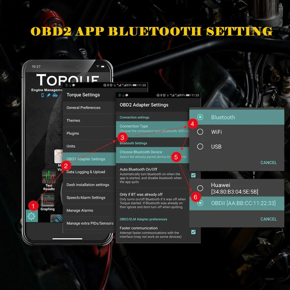 AUTOOL OBOX ELM327 V1.5 OBDII Bluetooth wifi OBD2 сканер считыватель OBD 2 Автомобильный диагностический считывание кодов стирания авто для iPhone андроидов