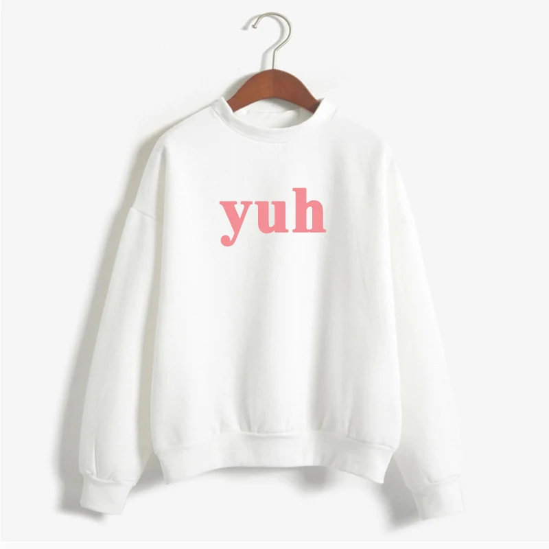 Yuh Sweetener свободная толстовка с круглым вырезом Harajuku Boyfriend Ariana Grande толстовки женские свободные толстовки пуловер пальто Топ - Цвет: 1