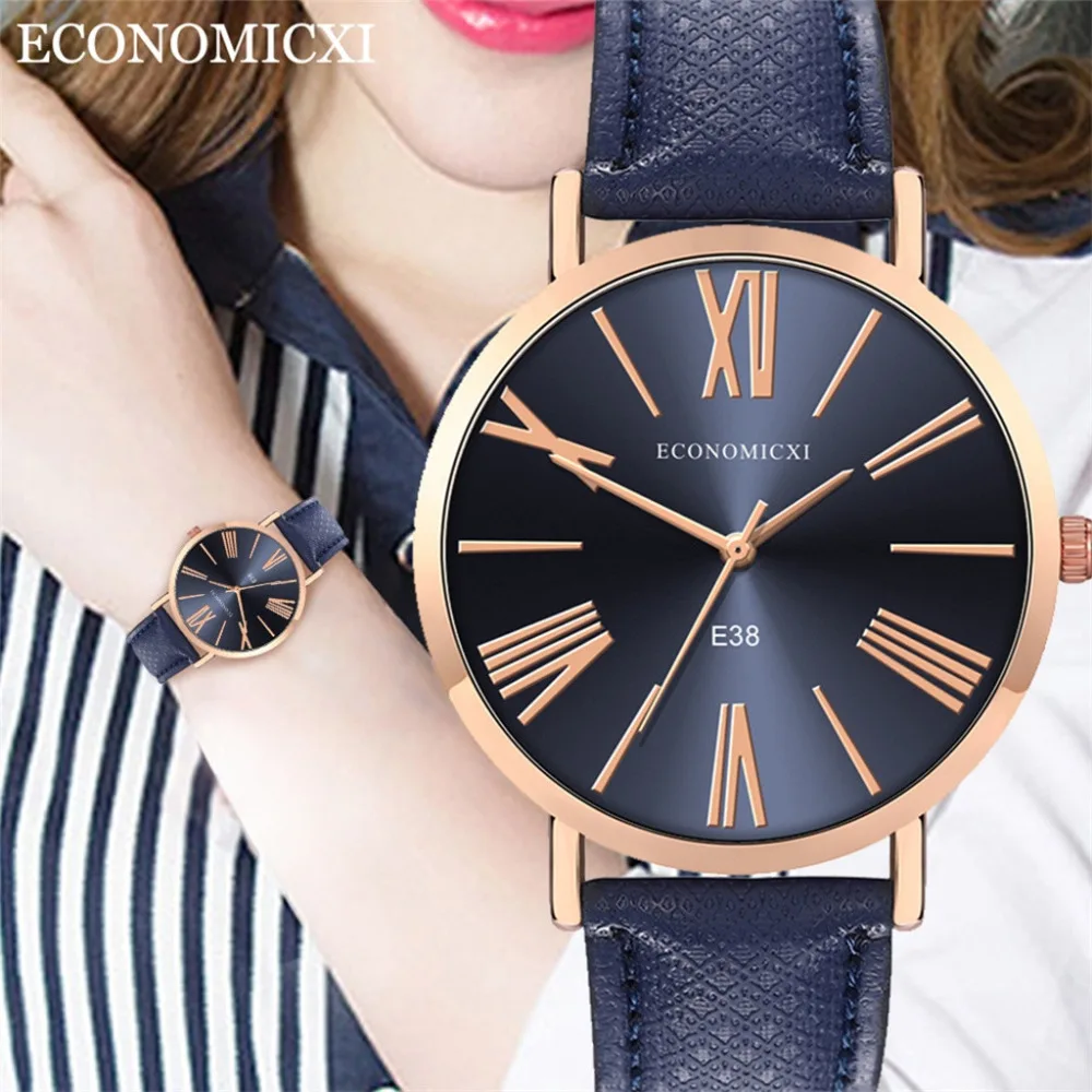 Люксовый бренд Reloj GMT темперамент бизнес Римский цифровой Круглый женские