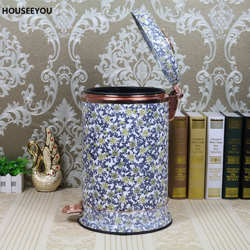 Классическая Тихая мусорная корзина с педалью для педалей мусора из