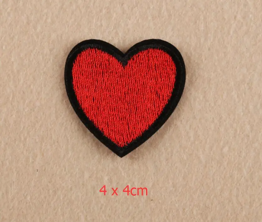 5 шт. нашивки с красным сердцем для одежды|embroidered patch|patches for clothesembroidered patches clothes |