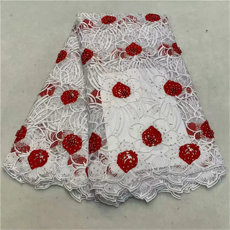 

2019 New Design French Lace Fabric High Quality Nigerian Lace Fabric Wedding Dress African Lace Fabric For Party Dress