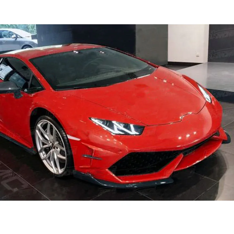 Чехол из углеродного волокна для передних разделителей губ Lamborghini Huracan LP600 LP610 Coupe 2