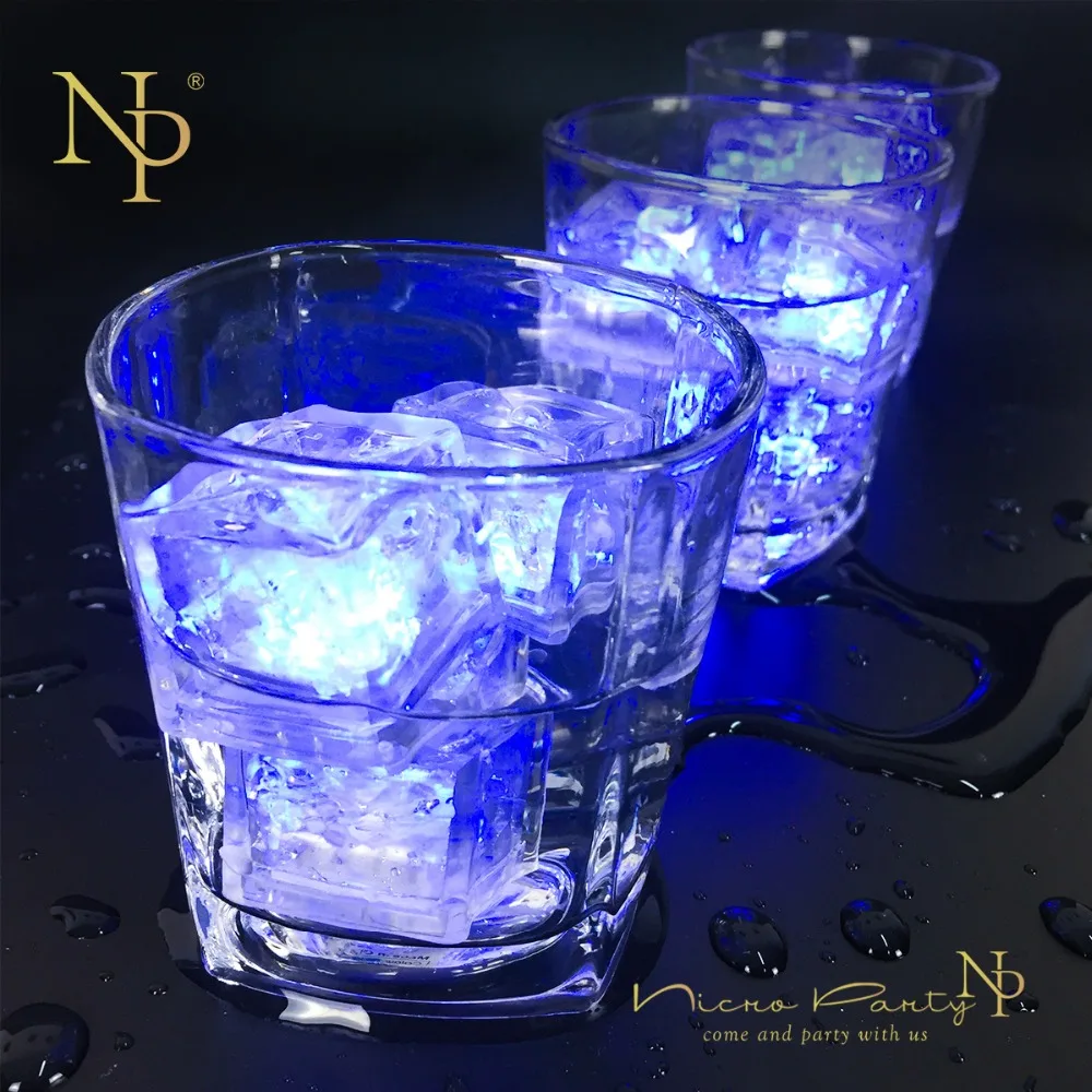 Nicro 12 шт./лот светодиодные кубики льда на День святого Валентина цветная