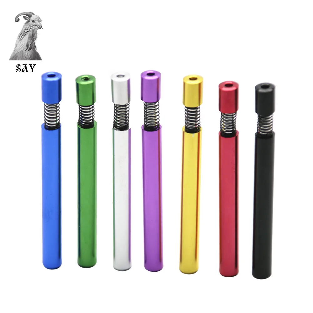

SY High Quality Metal Pipes Tobacco Pipe Filter Smoking Pipe Smoke Narguile Ladies Smoking Pipe Spring Cigarette Holder