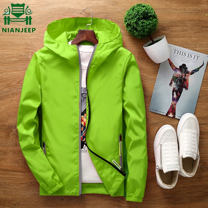 Новинка мужская повседневная куртка бомбер с капюшоном весна осень в стиле хип