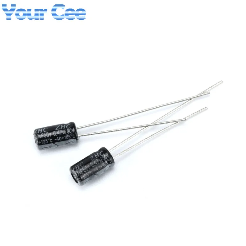 50 шт. электролитический конденсатор с алюминиевой крышкой 50В 0 47 мкФ 4X7MM Алюминий