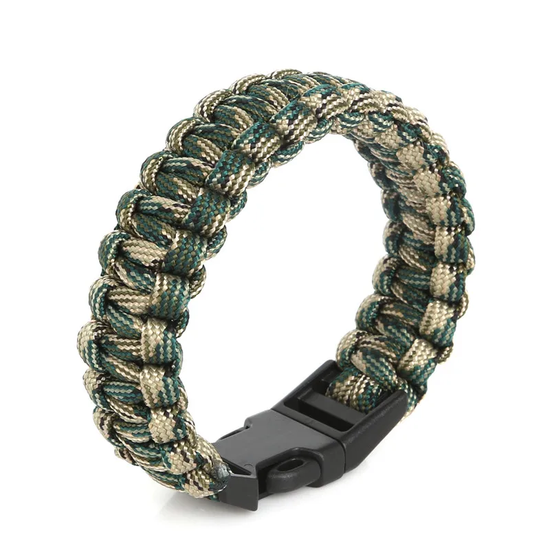 Dark Green Новая мода популярный открытый альпинизм аварийная веревка для зонтика браслет Para шнур браслеты для ювелирных изделий для мужчин и женщин - Окраска металла: Dark Green