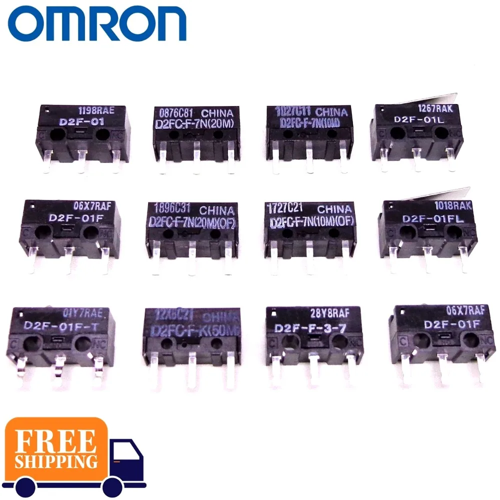 10 шт. мышь OMRON микропереключатель D2FC-F-7N 10 м 20 м D2FC-F-K(50 м) D2F D2F-F D2F-L D2F-01 D2F-01L D2F-01FL D2F-01F-T D2F-F-3-7