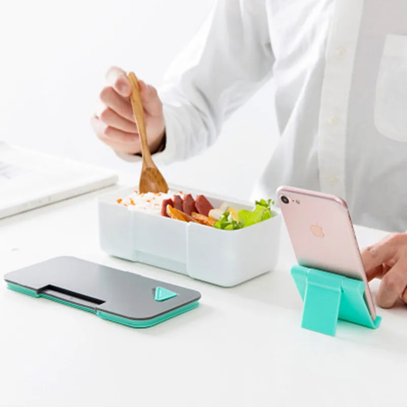 Пластиковый студенческий Ланч бокс с подогревом bento box пищевой контейнер lunchbox