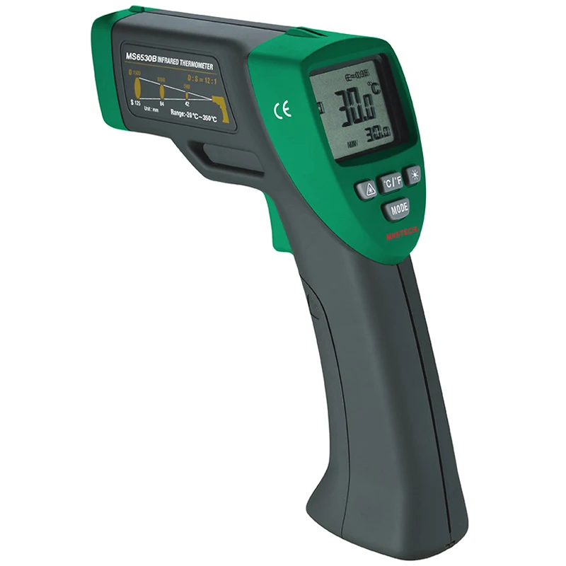 MASTECH MS6530B 12:1 (D: S) цифровой Бесконтактный инфракрасный термометр ИК измеритель