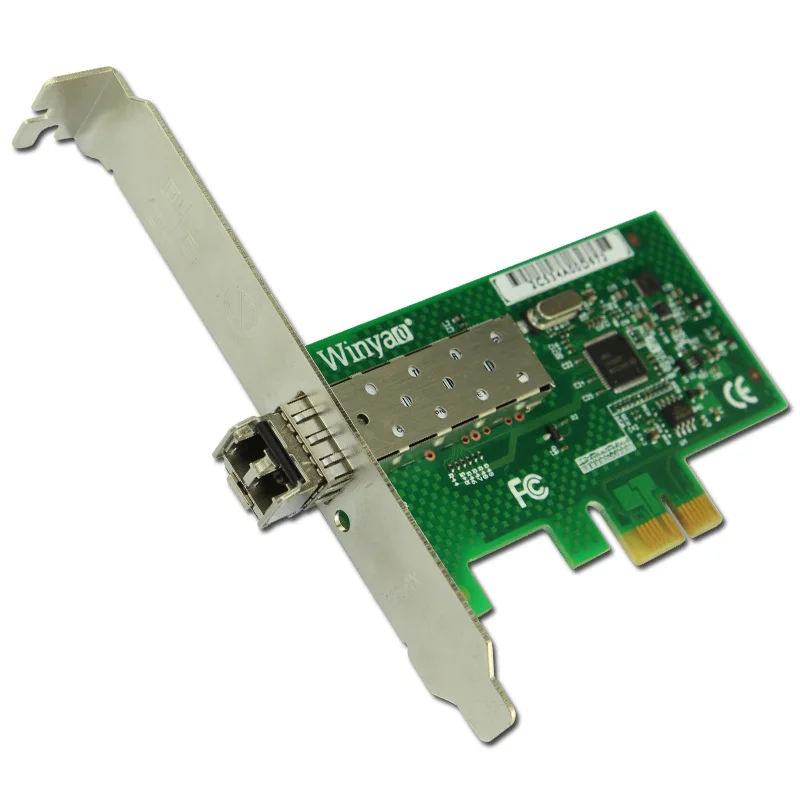 Winyao WYI210F PCI Express X1 1000 Мбит/с SFP LC (850nm) гигабитный Ethernet Lan волоконно Серверная сетевая