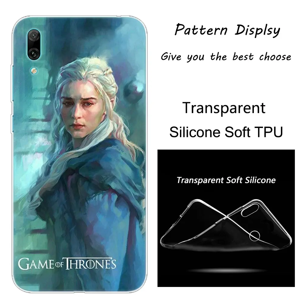 014 Горячая Распродажа силиконовый чехол для телефона daeneris Targaryen Game of Throne для huawei mate 10 20 Lite Pro Enjoy 9S Y9 Y7 Y6 Y5 Pro - Цвет: 014