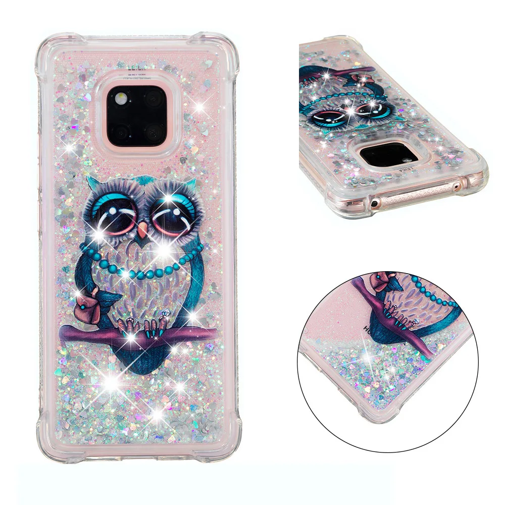 Единорог 3D Жидкий чехол для coque Huawei Mate 20 Pro Lite Nova 2i 10 Y3 Y5 III 2017 Y6 Y7 Etui Hoesjes | Мобильные