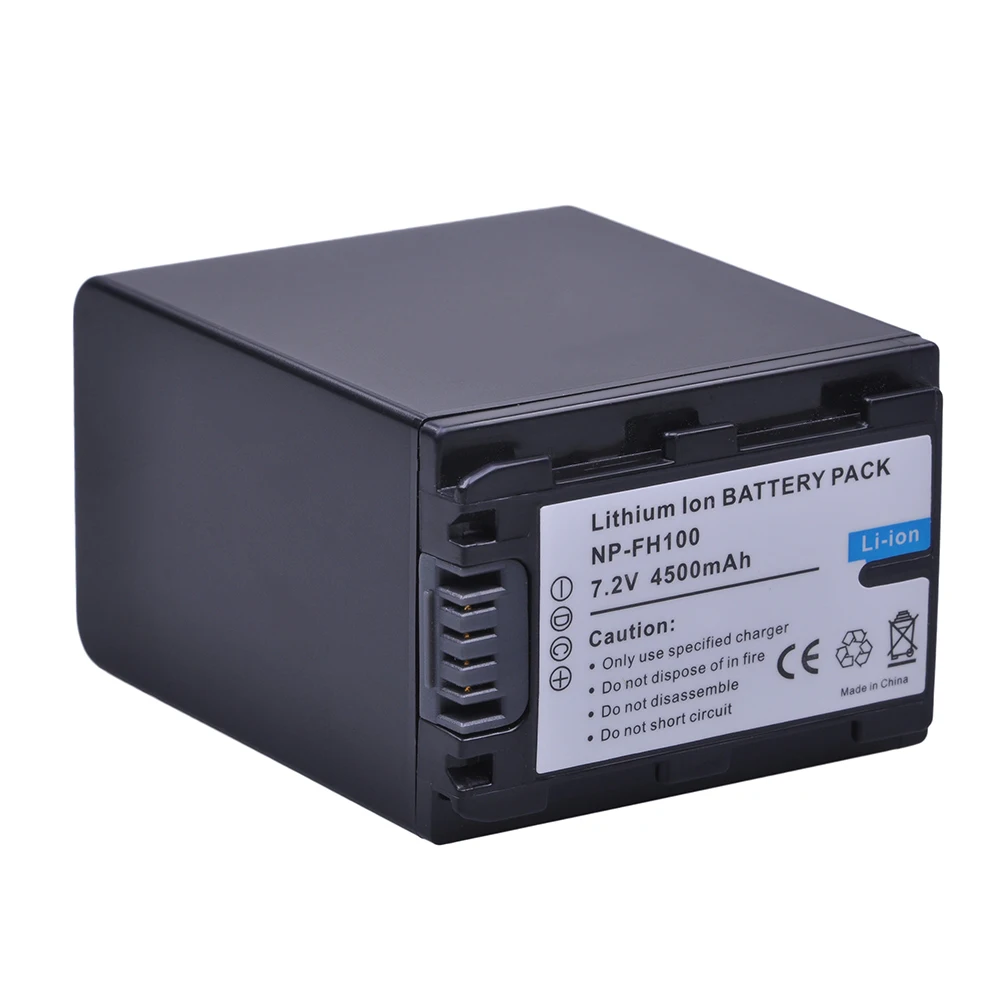 Аккумулятор Batmax 4x4500 мА · ч NP-FH100 NP FH100 + зарядное устройство для sony NP-FH30 FH50 FH90 FH70 DCR-SX40