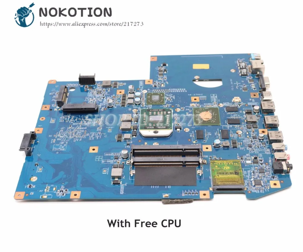 Материнская плата NOKOTION MBPPQ01001 MB. PPQ01.001 JV71-TR8 MB 48.4fp3.01m для ноутбука acer aspire 7540 основная плата