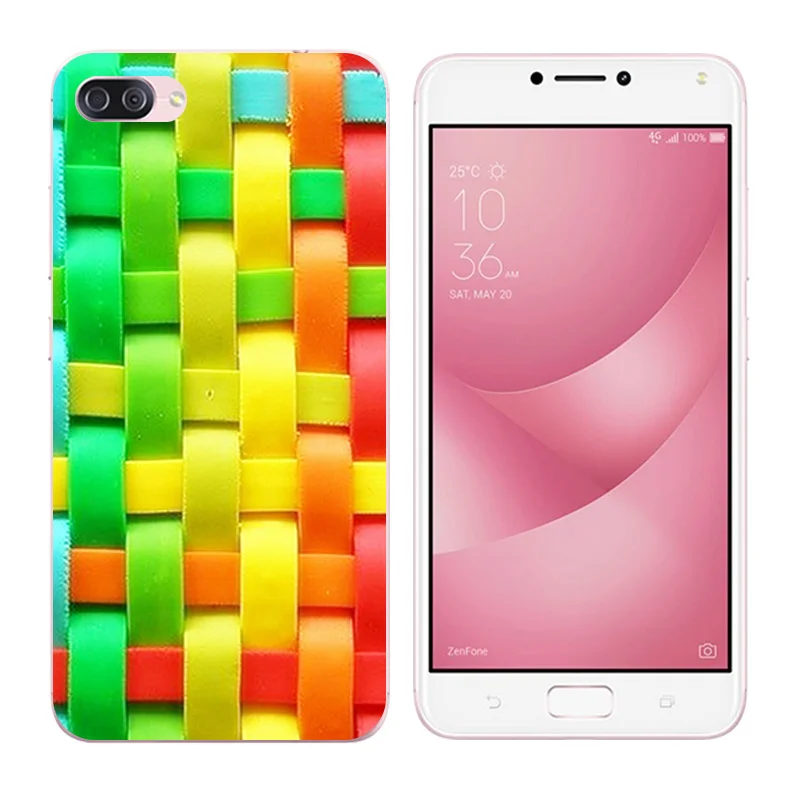 Silicone Cases For Asus Zenfone 4 Max ZC520KL 5.2&quot DIY Soft TPU Back Cover Girl Cat Printing |
