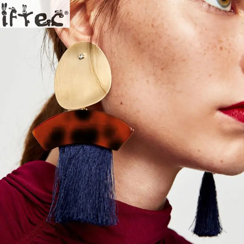 2018 Мода чешского себе ювелирные изделия кисточкой падение серьги для Для женщин